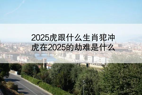 2025虎跟什么生肖犯冲 虎在2025的劫难是什么