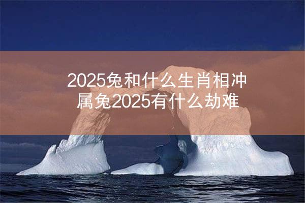 2025兔和什么生肖相冲 属兔2025有什么劫难