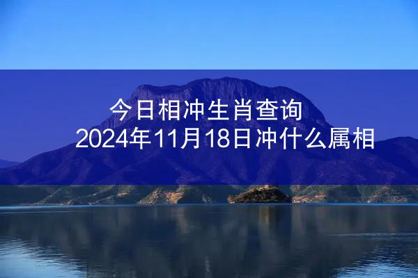 今日相冲生肖查询 2024年11月18日冲什么属相